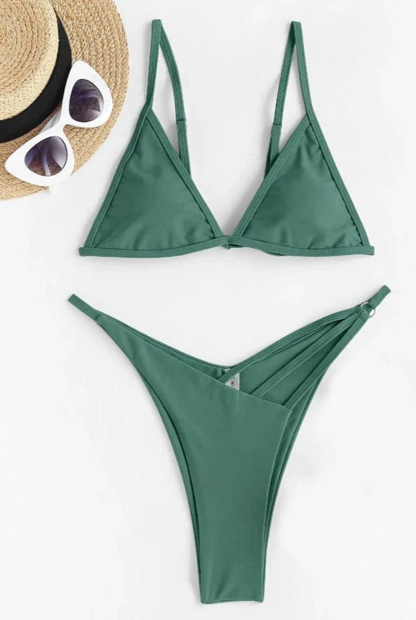 Bikini Brésilien Bretelles Ajustables