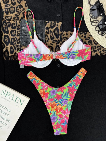 Bikini Push-Up Imprimé