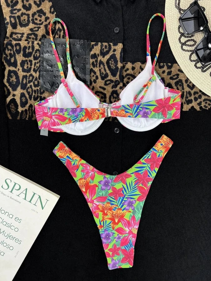 Bikini Push-Up Imprimé