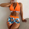 Bikini Short Sexy à Imprimé Floral