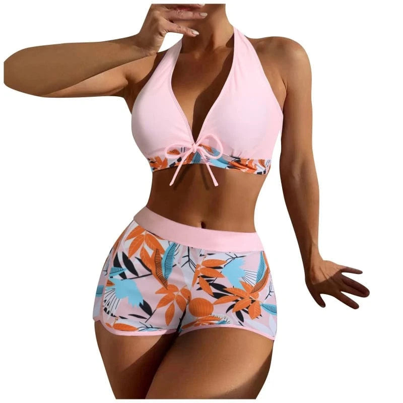 Bikini Short Sexy à Imprimé Floral