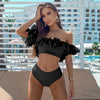 Bikini Taille Haute à Volant