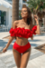 Bikini Taille Haute à Volant
