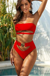 Bikini Taille Haute avec Ceinture