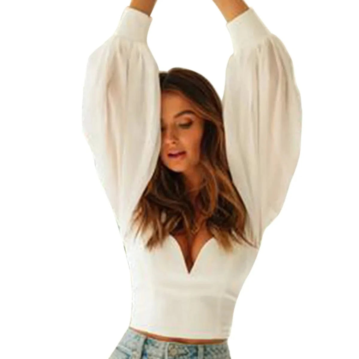 Blouse Top Dos Nu Chic