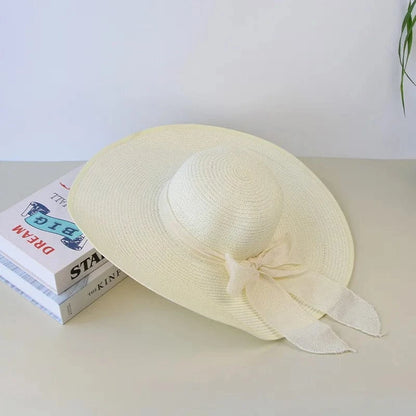 Chapeau en Paille Souple à Larges Bords