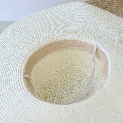 Chapeau en Paille Souple à Larges Bords