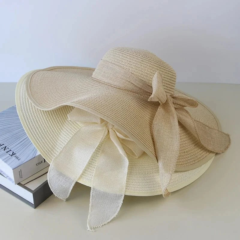 Chapeau en Paille Souple à Larges Bords