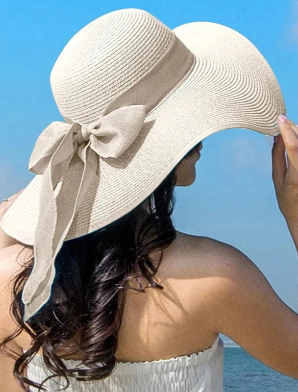 Chapeau en Paille Souple à Larges Bords