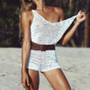 Combi Short de Plage Sexy Résille au Crochet