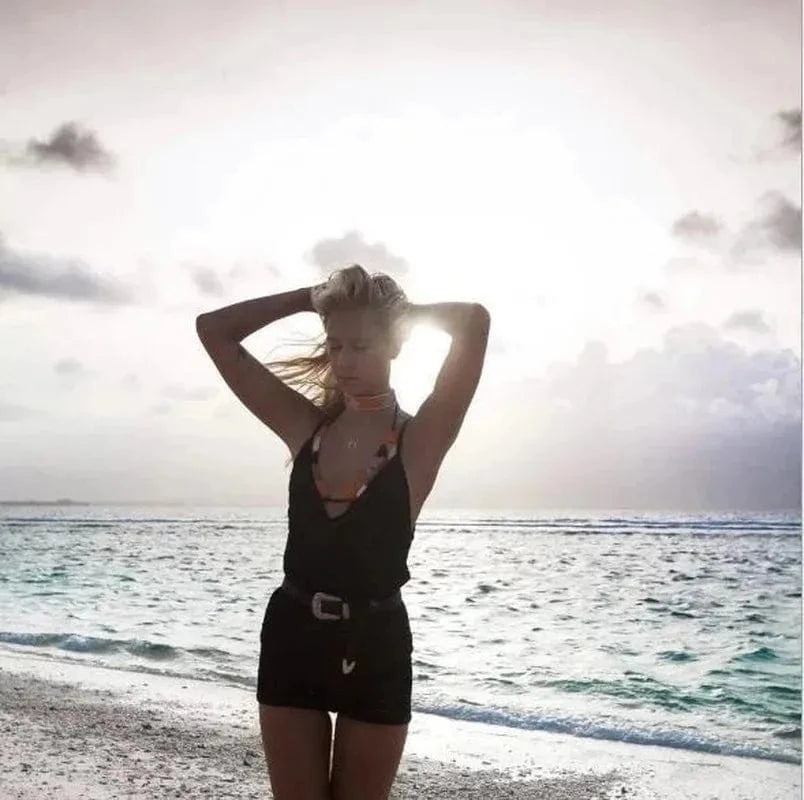 Combi Short de Plage Sexy Résille au Crochet