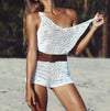Combi Short de Plage Sexy Résille au Crochet