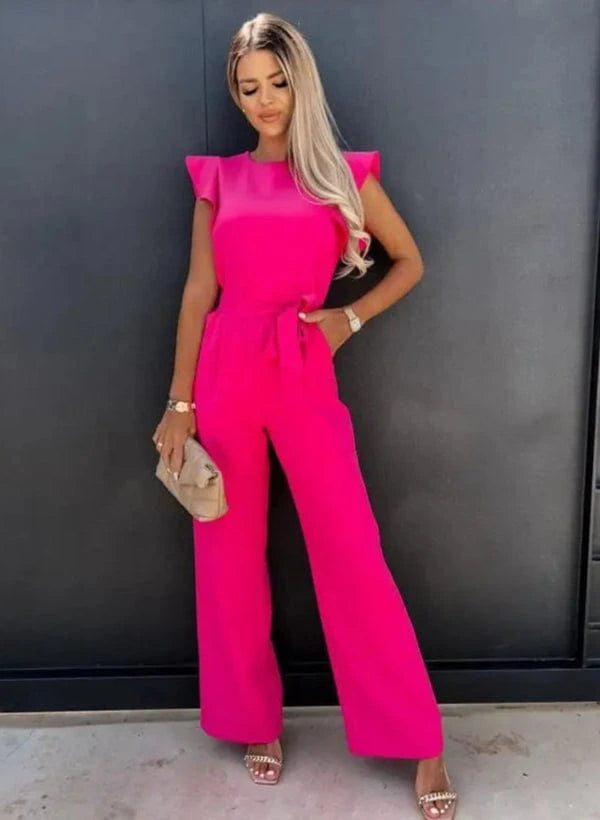 Combinaison Élégante Ample Sans Manche