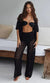 Ensemble 2 Pièces à Pantalon Taille Haute