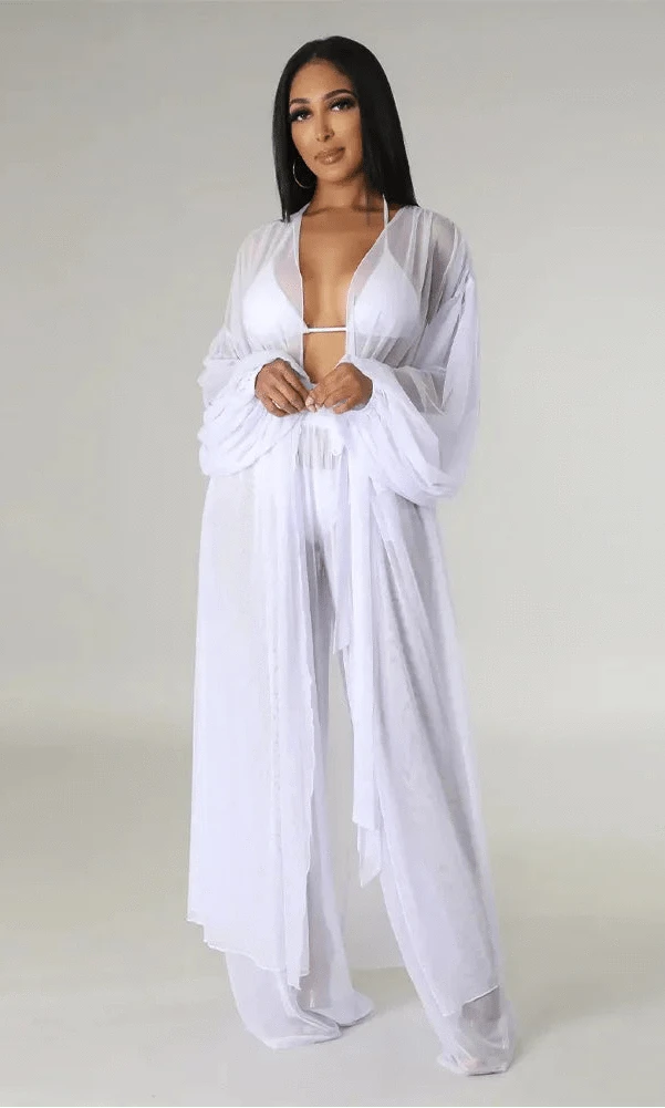 Ensemble Kimono / Pantalon décontracté chic