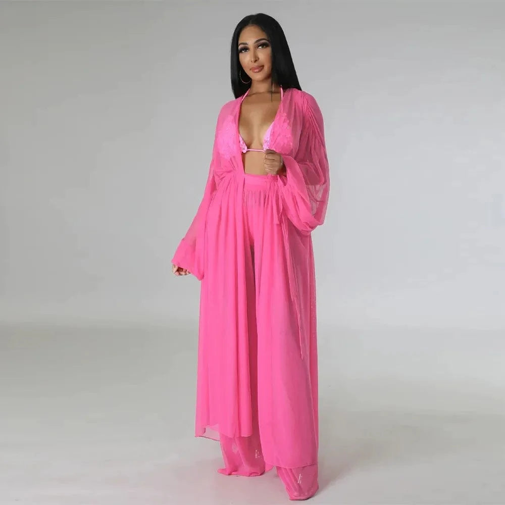 Ensemble Kimono / Pantalon décontracté chic