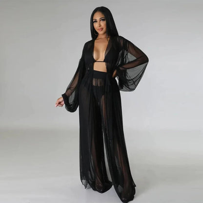 Ensemble Kimono / Pantalon décontracté chic