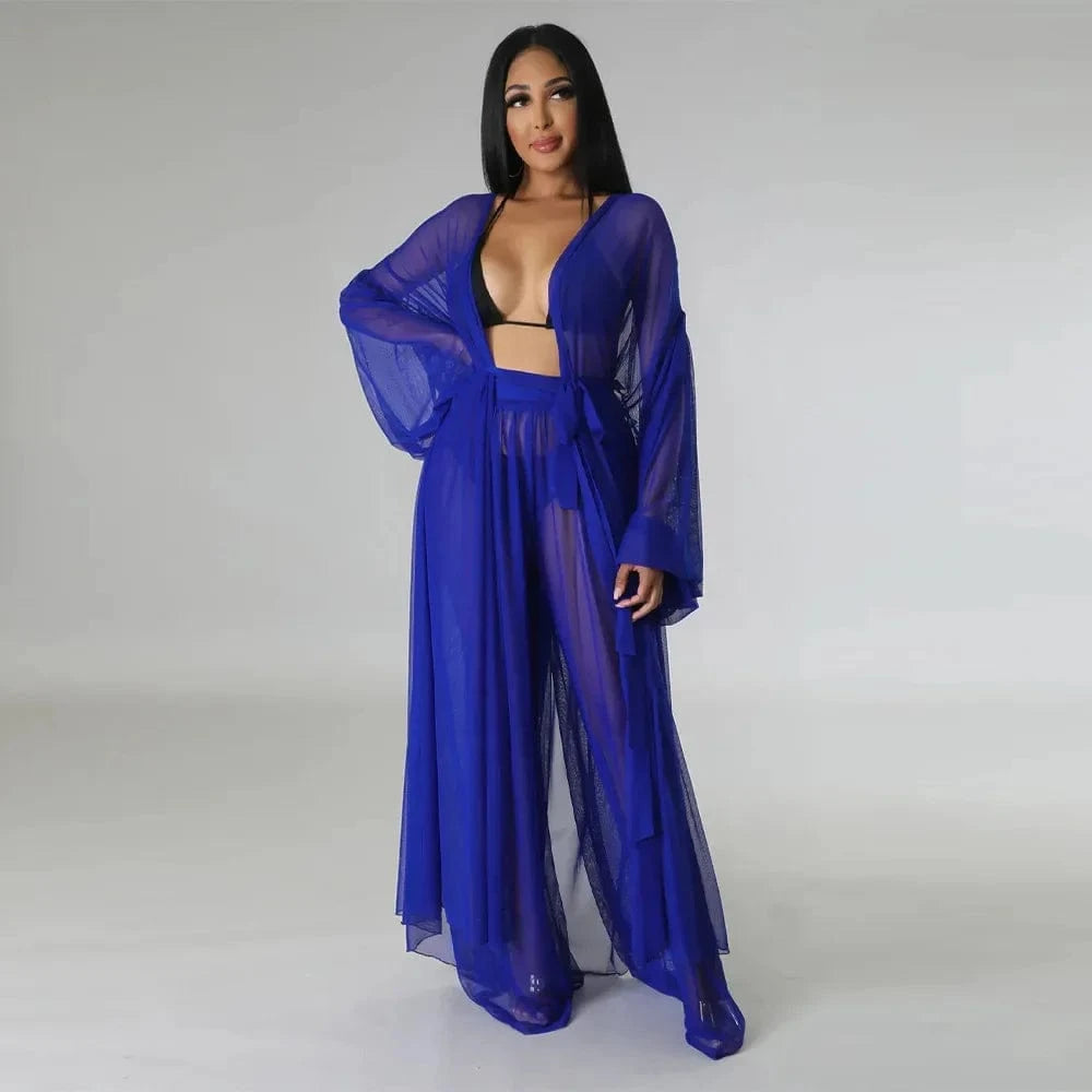 Ensemble Kimono / Pantalon décontracté chic