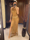 Longue Robe de Plage en Dentelle Matilda