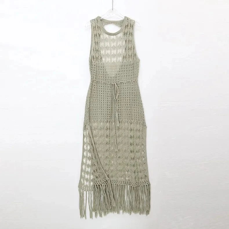 Longue Robe de Plage en Dentelle Matilda