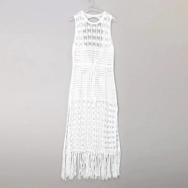 Longue Robe de Plage en Dentelle Matilda