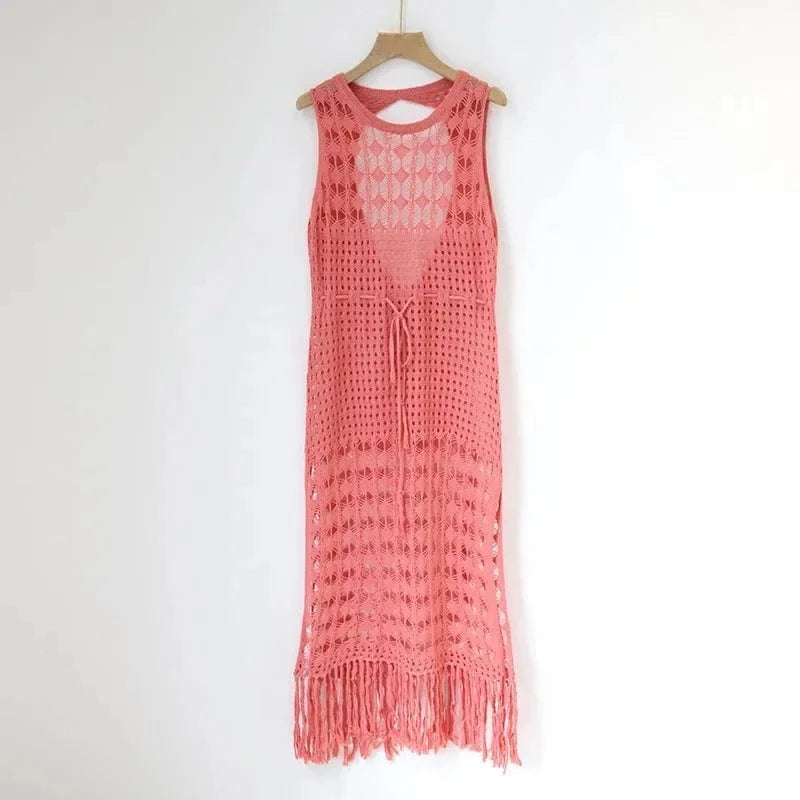 Longue Robe de Plage en Dentelle Matilda