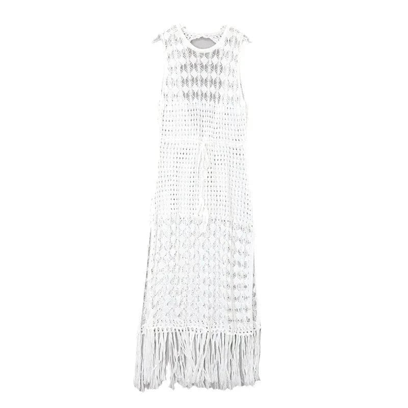 Longue Robe de Plage en Dentelle Matilda