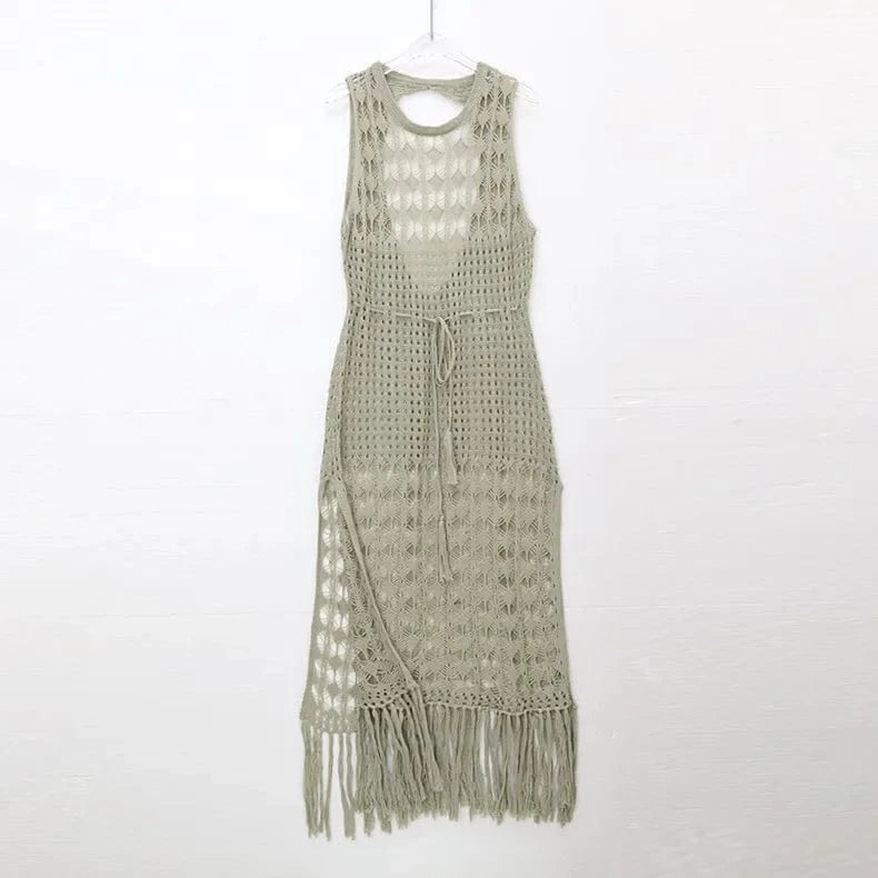 Longue Robe de Plage en Dentelle Matilda