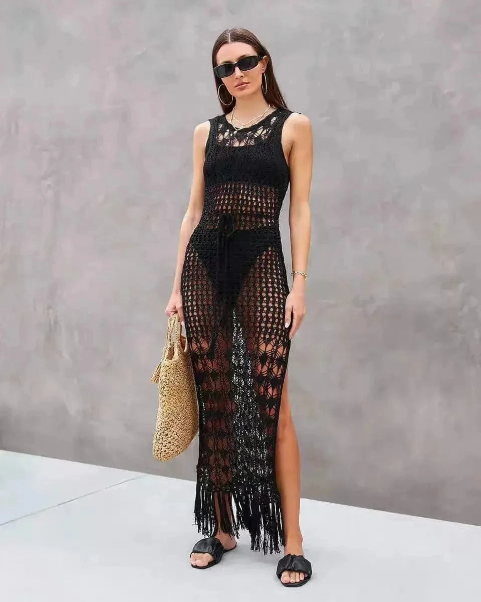 Longue Robe de Plage en Dentelle Matilda