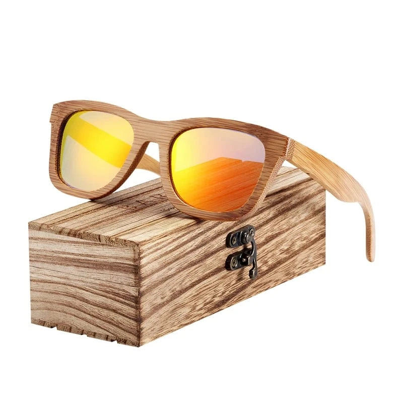 Lunettes de Soleil Femme Bambou