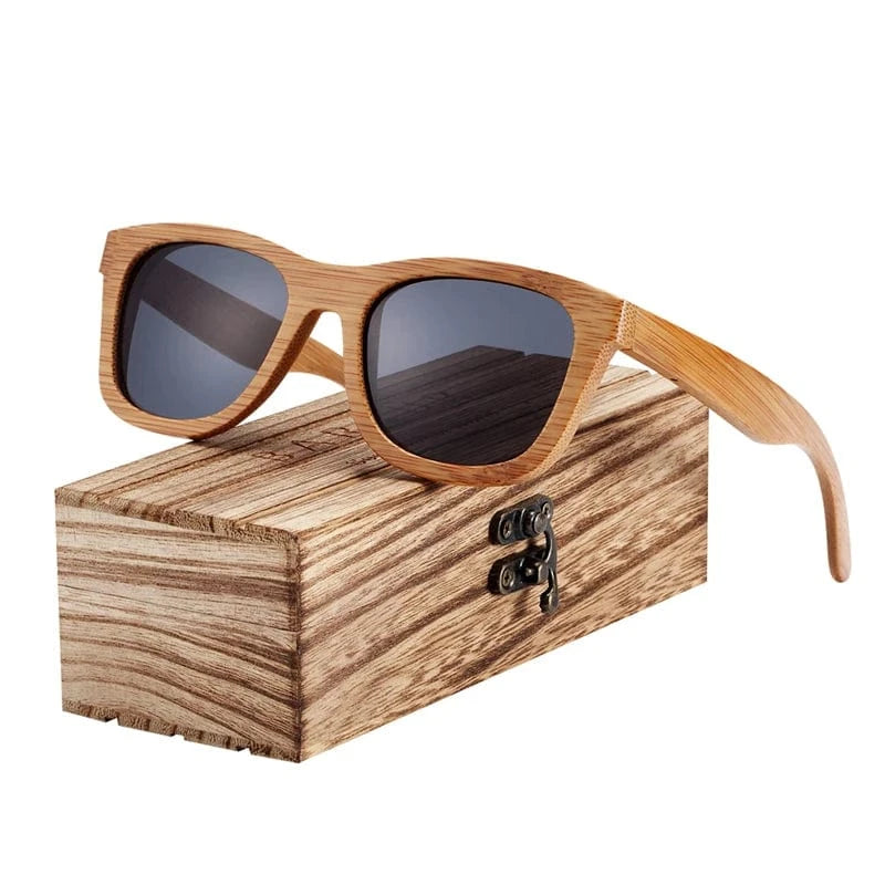 Lunettes de Soleil Femme Bambou