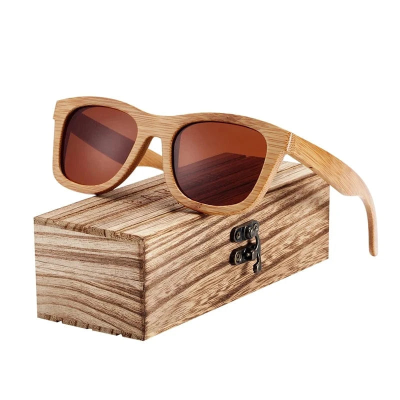 Lunettes de Soleil Femme Bambou