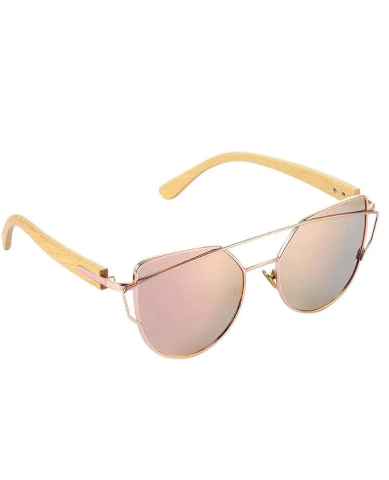 Lunettes de Soleil Femmes Bambou Designer