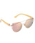 Lunettes de Soleil Femmes Bambou Designer