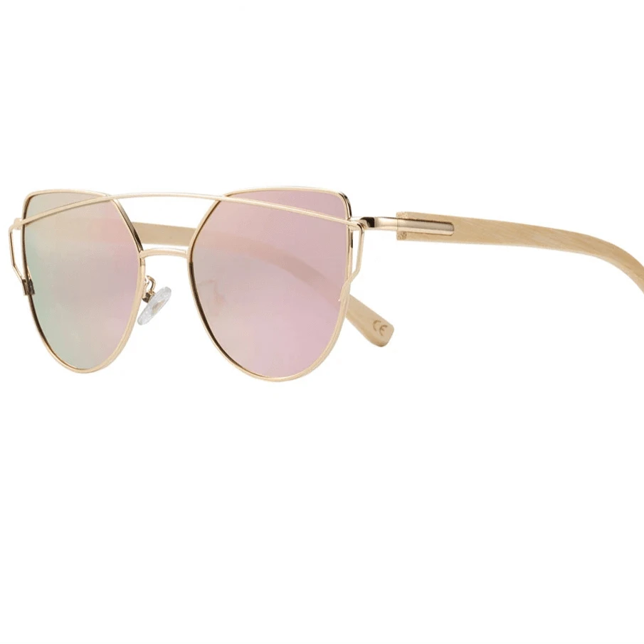 Lunettes de Soleil Femmes Bambou Designer