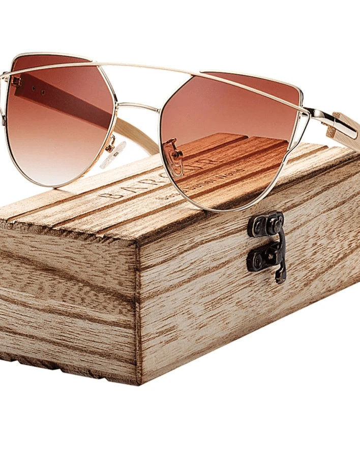 Lunettes de Soleil Femmes Bambou Designer