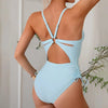 Maillot de Bain Une Pièce à Bretelles Découpée