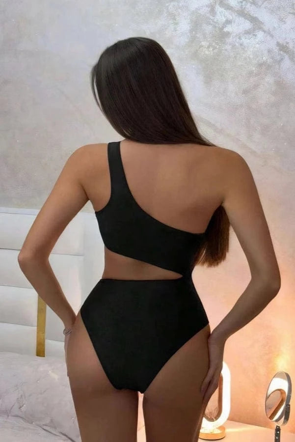 Maillot de Bain une Pièce Asymétrique