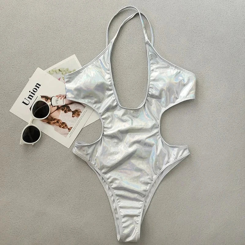 Maillot de Bain une Pièce Brillant