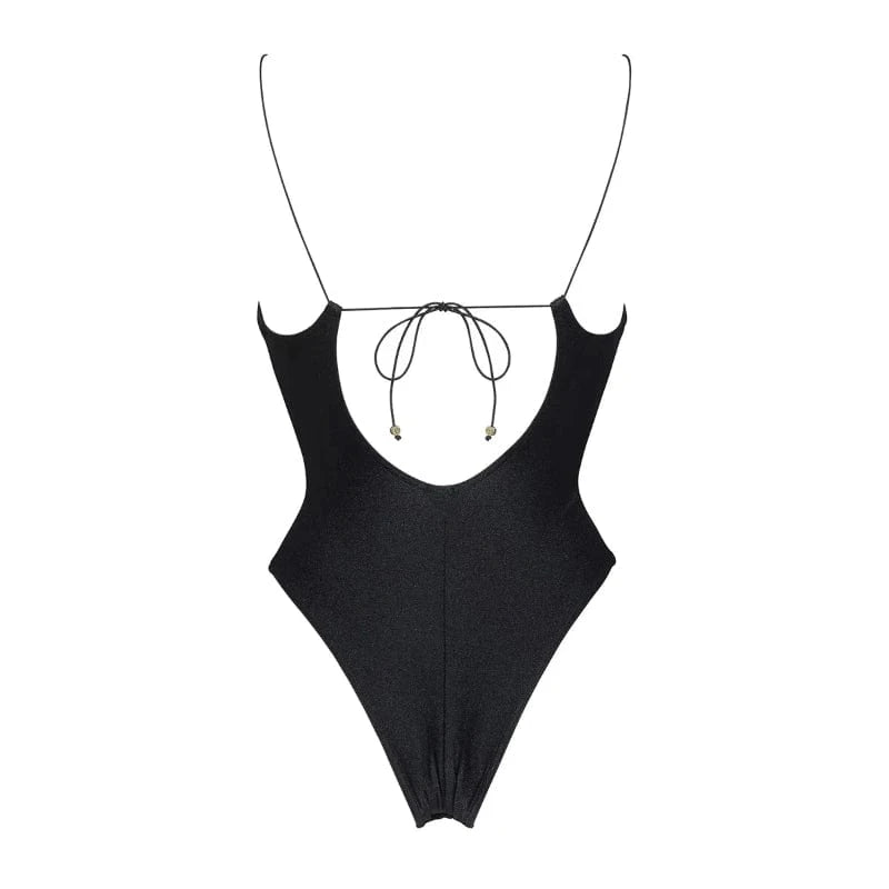 Maillot de Bain une Pièce Décolleté