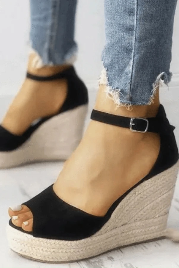 Mules Femmes Compensées Plateforme