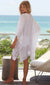 Poncho de Plage en Dentelle Florale