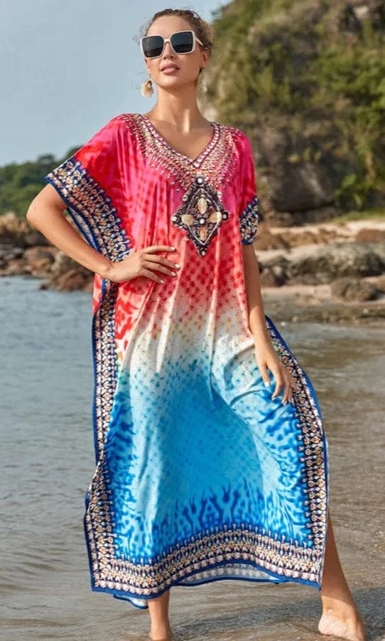 Robe Caftan de Plage Longue