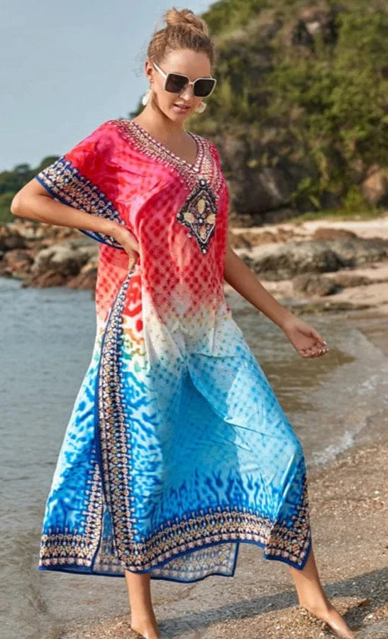 Robe Caftan de Plage Longue