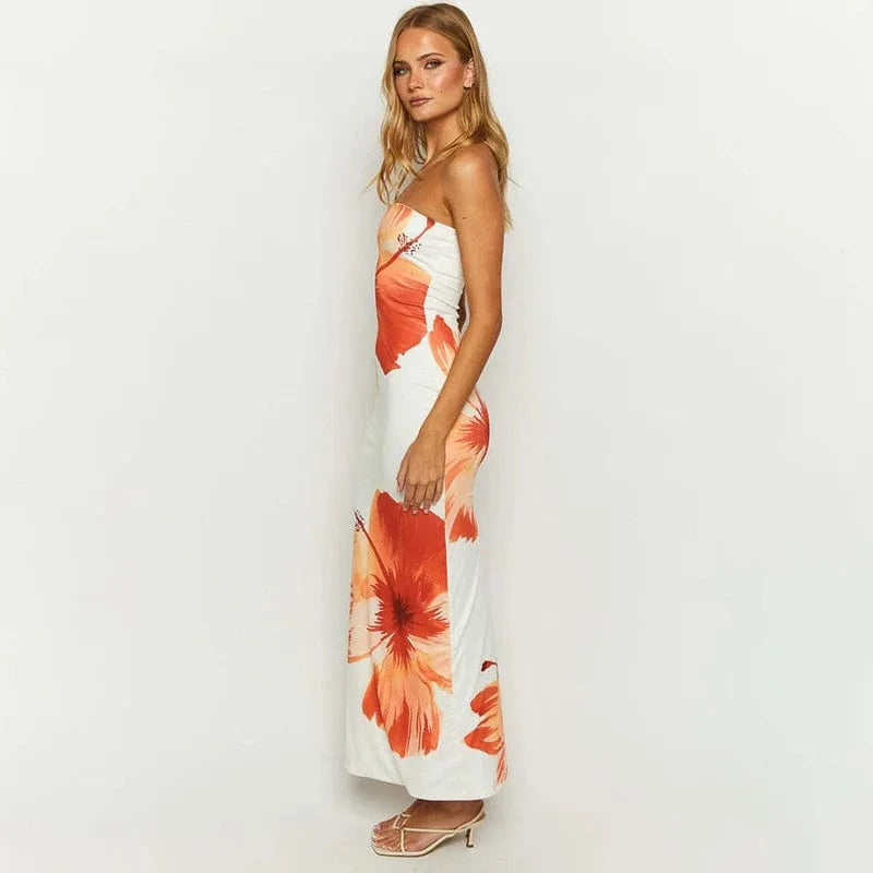 Robe de Plage à Imprimé Floral