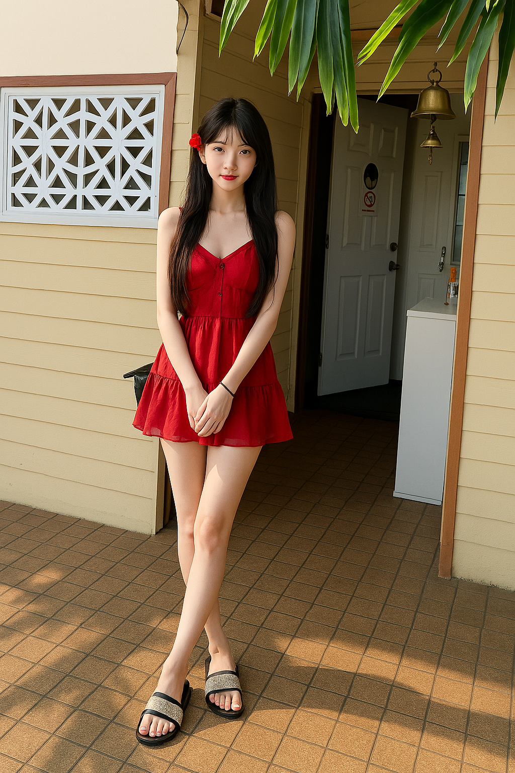 robe de plage à volants