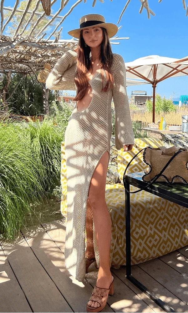 Robe de Plage Ajourée Alina