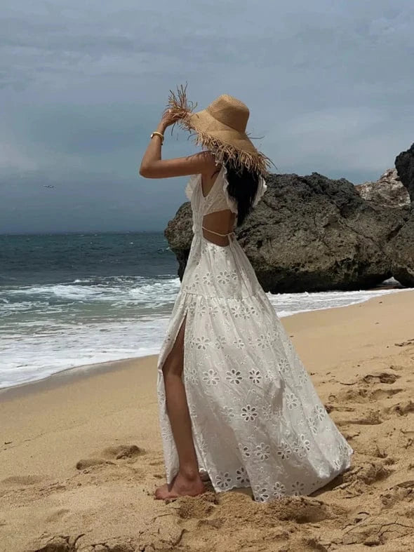 Robe de Plage Blanche