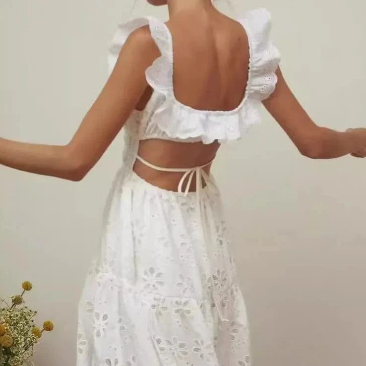 Robe de Plage Blanche