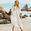 Robe de Plage Blanche Cover-up